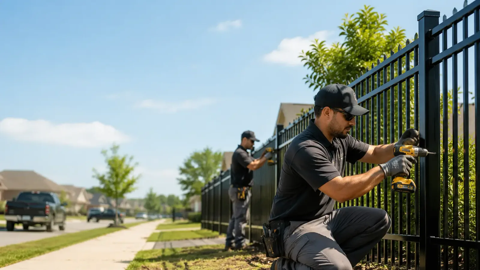 Metal Fence Installation in English, IN